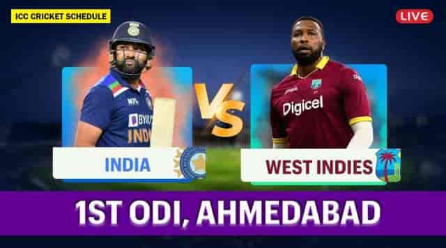 Image for India vs West Indies Live Cricket Score, 1st ODI Match Updates India Won by 6 wickets?