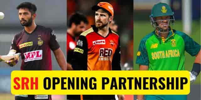 Image for IPL 2022: Top 3 Possible Opening Partnerships for Sunrisers Hyderabad