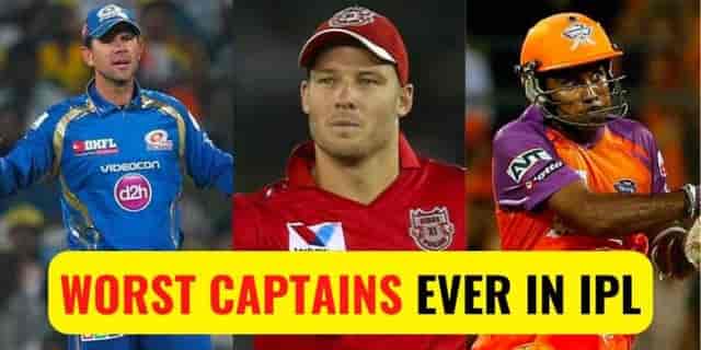 Image for Top 5 Worst Captains in the History of IPL