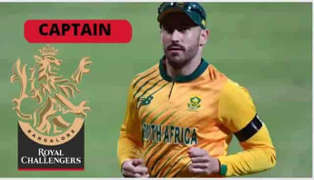 Image for Royal Challengers Bangalore Names Faf Du Plessis as Captain.?