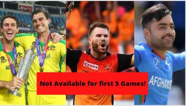 Image for IPL 2022: 26 Overseas Players Who Will Miss First Week.&nbsp;