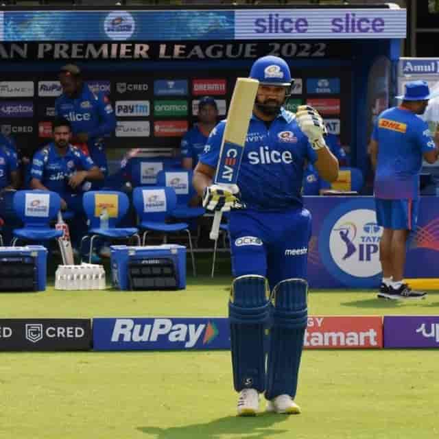 Image for Rohit Sharma fined 12 Lakh for maintaining slow over-rate during DCvsMI fixture