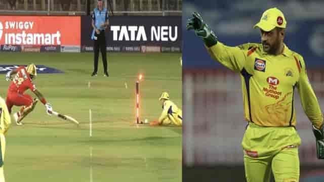 Image for [Watch] MS Dhoni?s stunning run-out against PBKS in IPL 2022, last night