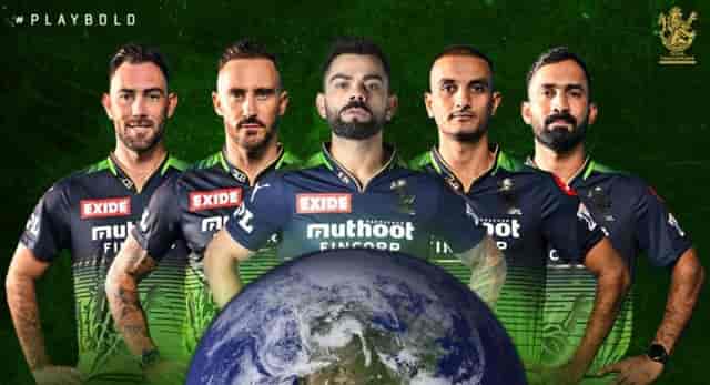 Image for RCB to wear green jersey for, ?Go Green? initiative, against SRH in IPL 2022