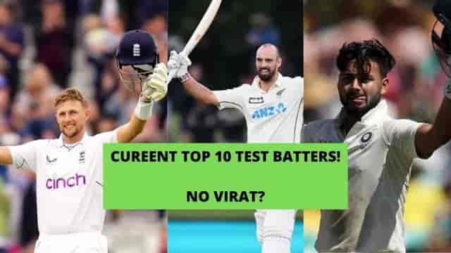 Image for Test Batters: Ranking the top 10 test Batters in World Cricket Currently. 2022 June.