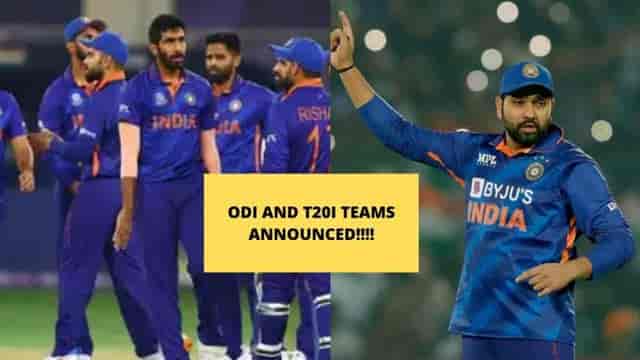 Image for Indian Team for England T20I, ODI Series Announced. Rohit Sharma is Back. ?