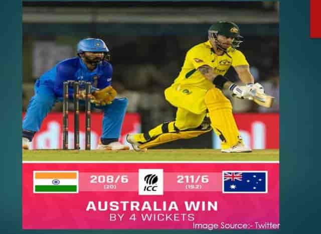 Image for IND vs AUS Match Review: Aussies won the Nail Biting Match By 4 Wickets.