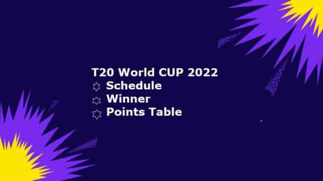 Image for T20 World Cup 2022: Super 12 Schedule, Winner, and Points Table