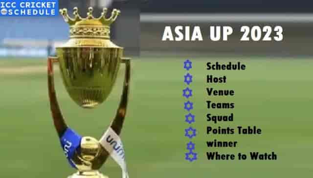 Image for Asia Cup 2023 Schedule, Format, Venue, Teams, Squad, Points Table, PDF, Live Telecast, and Winning Prediction