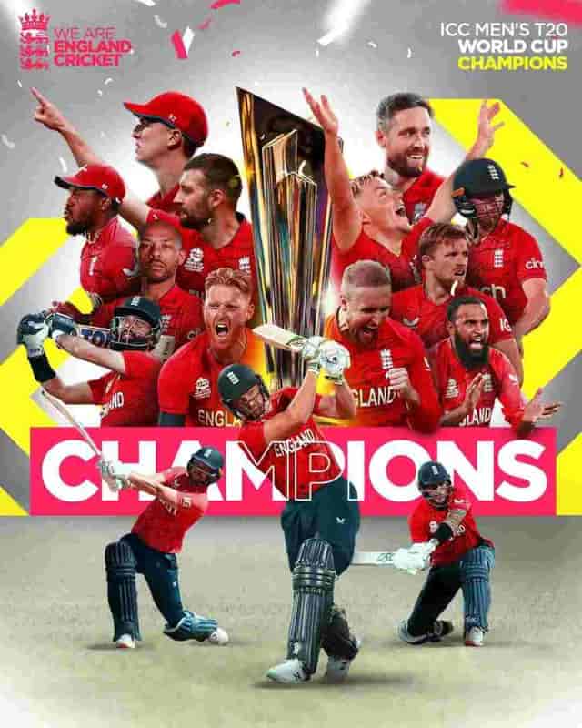 Image for T20 World Cup 2022: England are the New World T20 Champions, beating Pakistan by 5 wickets