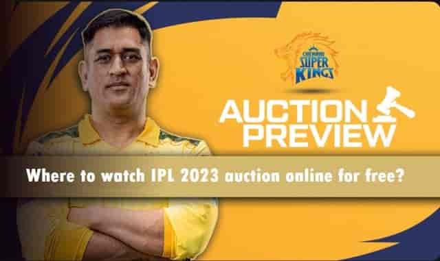 Image for Where to watch IPL 2023 auction online for free? Hotstar or JIO Cinema. Subscription Details.