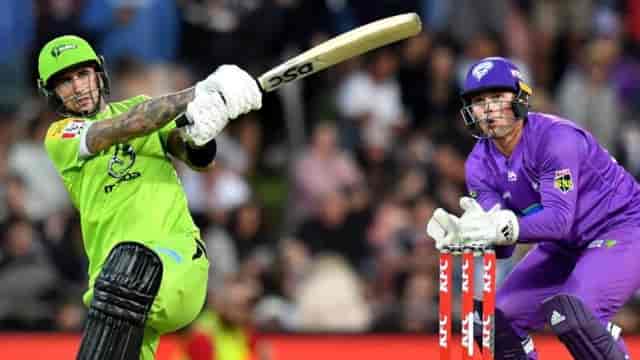 Image for Sydney Thunder vs Hobart Hurricane Dream11 Prediction, Fantasy Team, Playing11, Pitch Report, Where to Watch BBL?