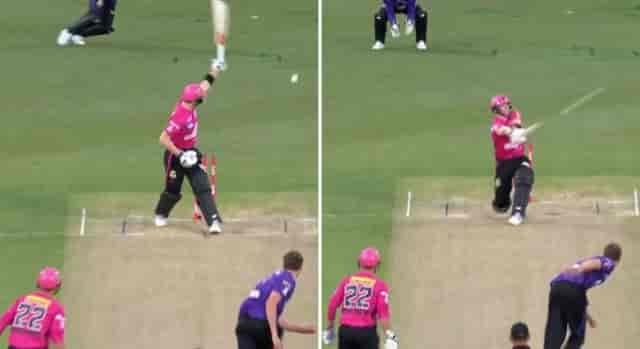 Image for Watch: Steve Smith score 16 runs off 1 ball in Big Bash League 2022-23 match against Hobart Hurricane