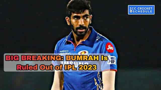 Image for IPL 2023 Breaking: Big blow to Mumbai Indians, Jasprit Bumrah ruled out of IPL 2023