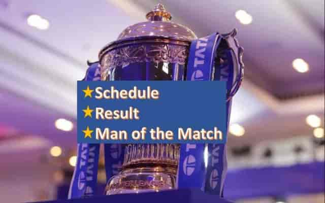 Image for IPL 2023 Schedule, Results &amp; Man of the Match