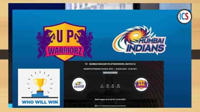 Image for WPL 2023: Mumbai Indians vs Up Warriorz, 15th Match Women IPL 2023.