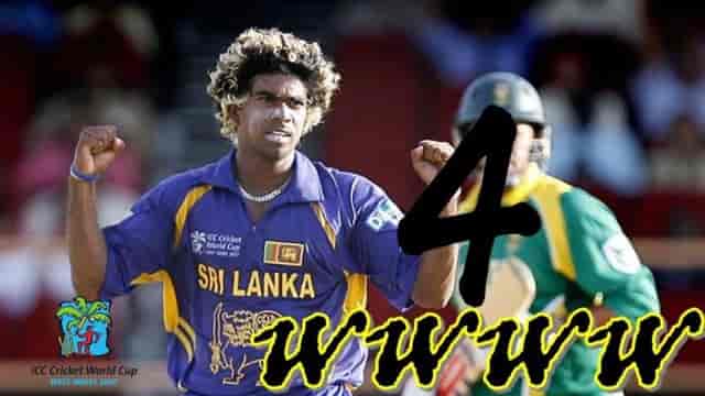 Image for Watch: Malinga Took 4 wickets in 4 balls on this day in the 2007 World Cup | Lasith Malinga's 4 balls, 4 wickets vs South Africa