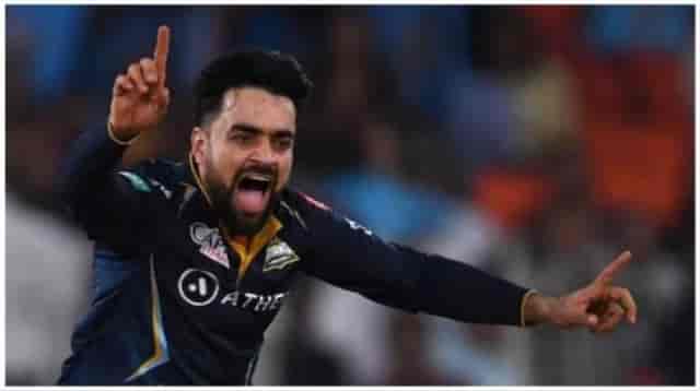 Image for Watch: Rashid Khan picks hat-trick during GT vs KKR match, removes Russell, Narine &amp; Shardul