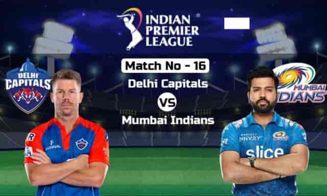 Image for IPL 2023: Delhi Capitals vs Mumbai Indians, 16th Match IPL 2023