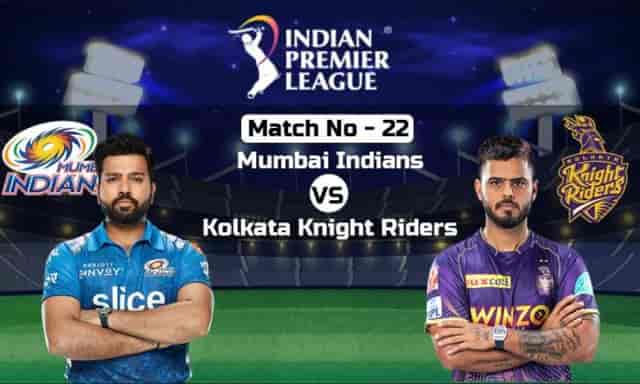 Image for MI vs KKR Dream11 Prediction, Mumbai Indians vs Kolkata Knight Riders Head to Head records, Live Streaming Details IPL 2023