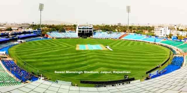 Image for Sawai Mansingh Stadium Jaipur Pitch Report for IPL 2023, Weather Forecast, T20 &amp; IPL Records &amp; Stats