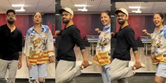 Image for IPL 2023: WATCH - Virat Kohli and Anushka Sharma shake their leg together during a gym session after RCB?s win over RR