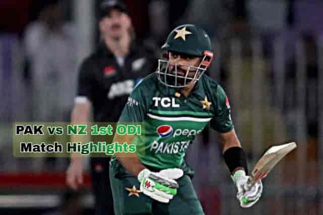 Image for PAK vs NZ 1st ODI Match Highlights: In the first ODI match, Pakistan defeated New Zealand by five wickets