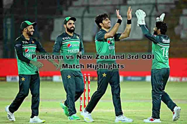 Image for PAK vs NZ 3rd ODI Match Highlights: Pakistan captured the series by defeating New Zealand by 26 runs