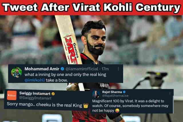 Image for Virat Kohli Century: War broke out on Twitter after Virat Kohli's century | IPL 2023