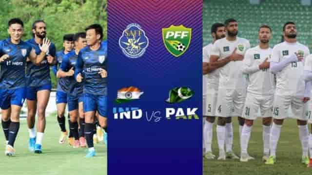 Image for India vs Pakistan Football Match SAFF Championship 2023, Check Out Full Details