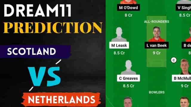 Image for SCO vs NED Dream11 Prediction Today Match, Queens Sports Club Pitch Report | ICC Cricket World Cup Qualifiers 2023 Scotland vs Netherlands Dream11 Team