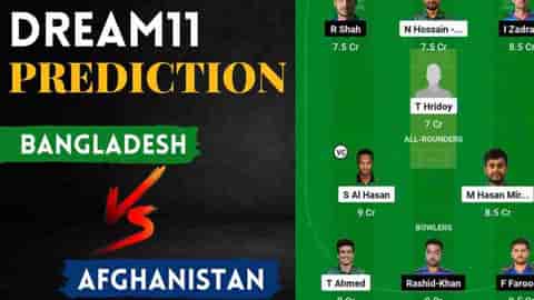 Image for BAN vs AFG Dream11 Prediction Today Match 2nd ODI 2023 | Bangladesh vs Afghanistan Dream11 Team, Zahur Ahmed Chowdhury Stadium Pitch Report