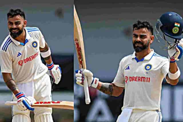 Image for IND vs WI: Virat Kohli scored a brilliant century in his 500th international match