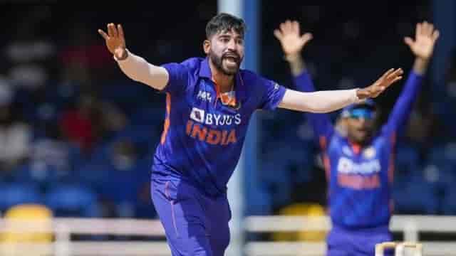 Image for IND vs WI: Mohammed Siraj rested for the ODI series against West Indies - Reports