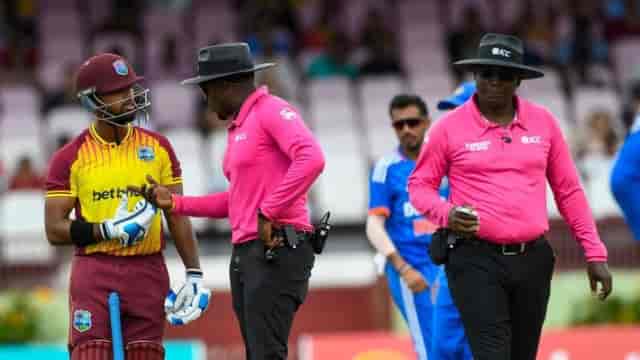 Image for IND vs WI 2nd ODI: Nicholas Pooran punished by ICC for breaching ICC code of conduct