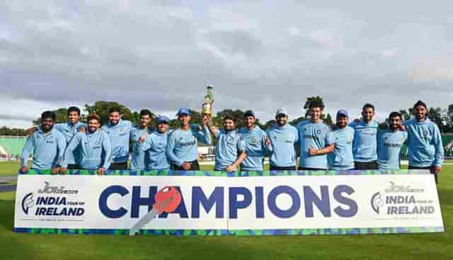 Image for IND vs IRE 2023: India won the series by 2-0 after the Third T20I match was called off due to the rain