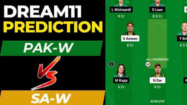 Image for PAK-W vs SA-W Dream11 Prediction 1st ODI Match | Pakistan Women vs South Africa Women Dream11 Team, National Stadium Karachi Pitch Report