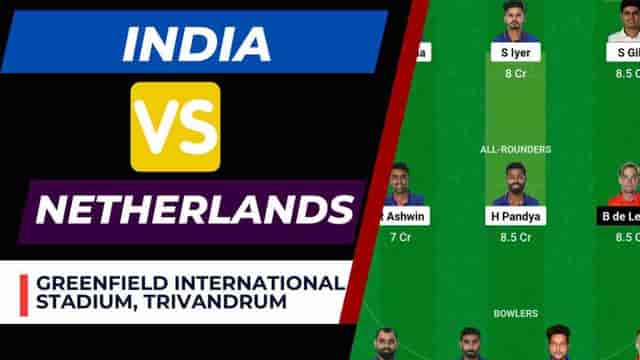 Image for IND vs NED Dream11 Prediction World Cup Warm-up Match, India vs Netherlands Dream11 Team, Greenfield Cricket Stadium Thiruvananthapuram Pitch Report