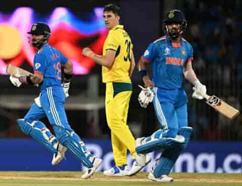 Image for IND vs AUS: KL-Kohli dominated as India Beat Australia by 6 Wickets | World Cup 2023