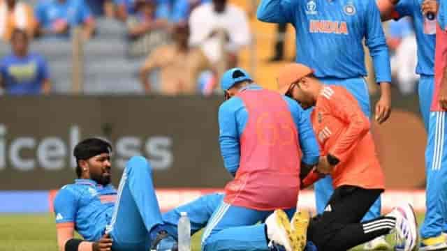 Image for IND vs ENG: Big Trouble for India, Hardik Pandya Ruled Out of India vs England fixture| ICC World Cup 2023 India's Likely Playing 11 against England