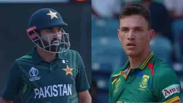 Image for Watch: Mohd Rizwan engage in heated exchange with Marco Jansen during Pakistan vs South Africa match | ICC World Cup 2023