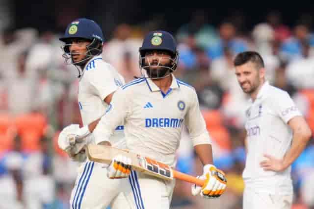 Image for India vs England 1st Test Highlight &amp; Scorecard, Day 2 Score, Ravindra Jadeja close-in 100 Runs, INDIA 7 Wickets Down | England tour of India 2024