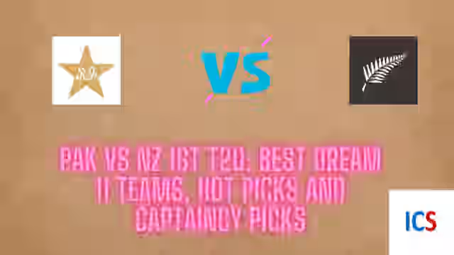 Image for PAK vs NZ 1st T20: Dream 11 Prediction, best player picks and captaincy choices