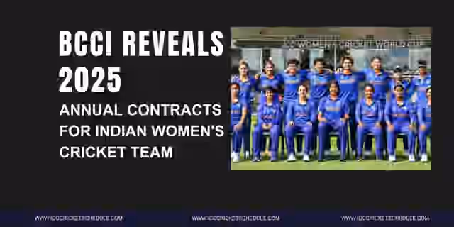 Image for BCCI Reveals 2025 Annual Contracts for Indian Women's Cricket Team