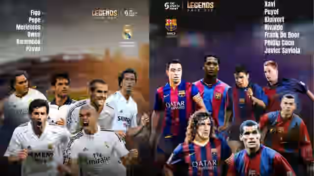 Image for Luis Figo to captain Real Madrid, Puyol to lead Barcelona as full squads announced for the legends faceoff in Mumbai