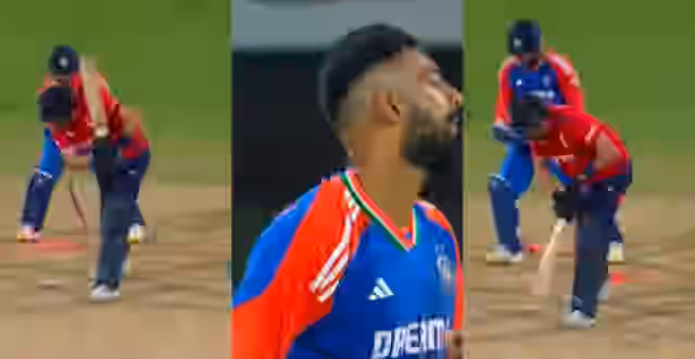 Image for Watch: Varun Chakravarthy takes perfect revenge; Castles Jamie Overton after getting hit for two sixes