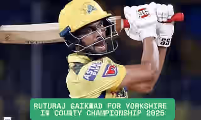 Image for CSK star Ruturaj Gaikwad now in England for the remainder of the County season and Royal London One-Day Cup