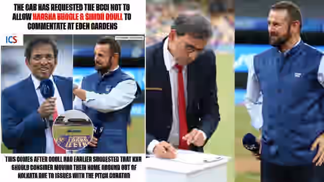 Image for Harsha Bhogle & Simon Doull banned by CAB from commentating at the Eden Gardens, Controversy in IPL