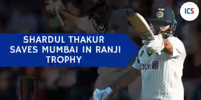 Image for Shardul Thakur Saves Mumbai In Ranji trophy Match|Mumbai were 47/7 at a time