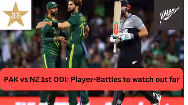 Image for Pakistan vs New Zealand Tri Series 1st ODI: Player Battles Worth Watching Out For